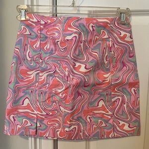 Marble patterned skirt